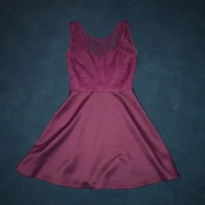 Half Lace Halter Top Dress